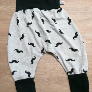 Sarouel 24 mois - Moustaches / noir