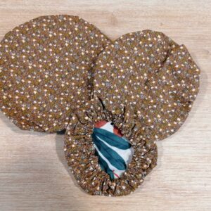 Charlottes alimentaires - Fleurs marron