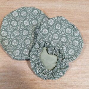 Charlottes alimentaires - Fleurs vintage vert