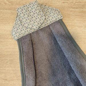 Essuie mains - Eventail gris / Gris