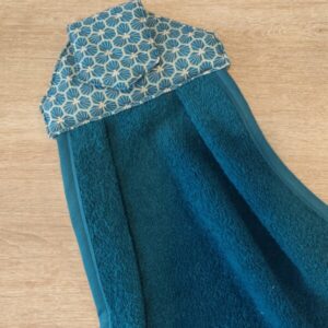 Essuie mains - Ryad bleu / bleu paon
